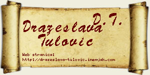 Dražeslava Tulović vizit kartica